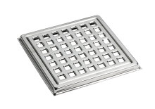 Rist og ramme til afløbsskål 155 x 155 mm - H.F. Hansen